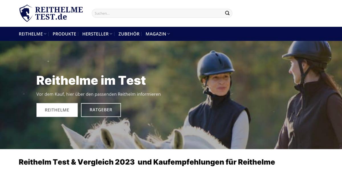 Reithelmetest.de Vorschau